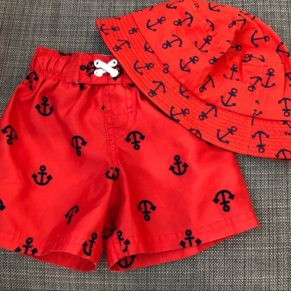 Gymboree swim set, LN, 18mon/4-6x but fit the same